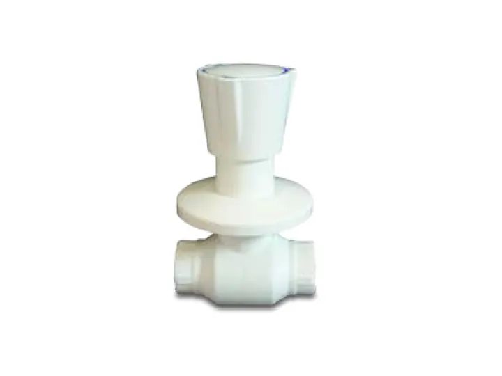 Recessed Ball Valve (White) Plastic Flywheel