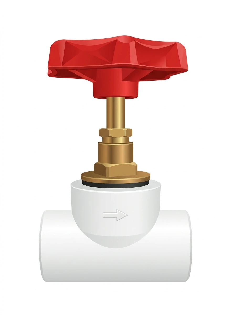 Stop Valve with Butterfly Handle
